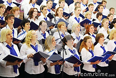 Night concert of Academic big chorus