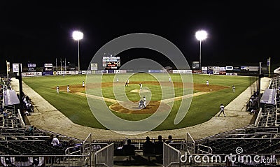 Night Game - Minor League Baseball Stadium