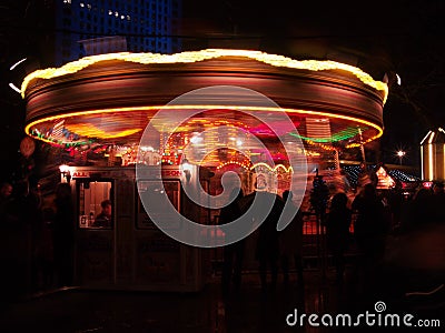 Night, Merry-go-round in motion II
