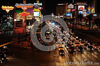 Night at Las Vegas Strip