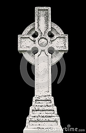Nineteenth century Celtic cross gravestone