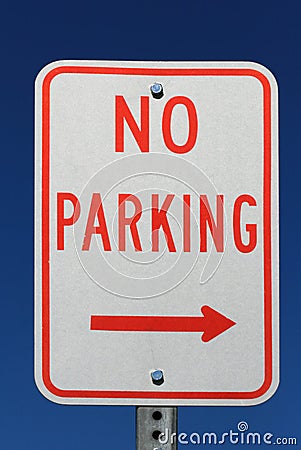 No parking sign