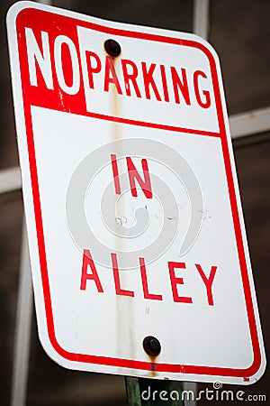 No parking sign