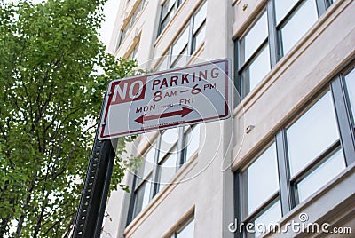 No Parking sign in New York City