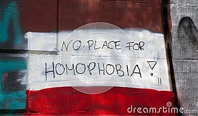 No place for homophobia