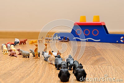 Noah s Ark with animals from toys