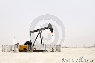 Nodding Donkey oil pumps in Bahrain oil field