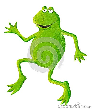 跳舞青蛙滑稽的左 库存图片 - 图片: 15608234