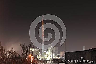 化工厂和污染 免版税库存照片 - 图片: 2201472