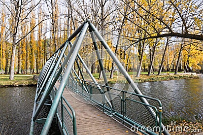 在杜罗河河的桥梁在索里亚(西班牙) 免版税库存