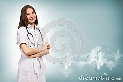 年轻女性医生 免版税库存图片 - 图片: 3263283
