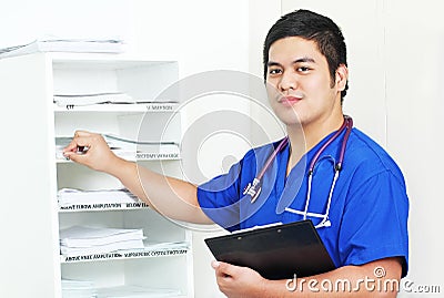 Nurse And The Medical Records