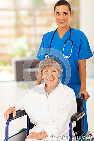 Nurse senior woman