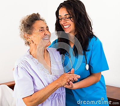Nurses Caring for Elderly Patients