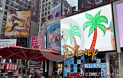 NYC: Disney Billboards in Times Square