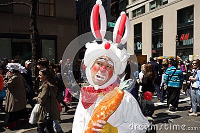 The 2014 NYC Easter Parade Sad Easter Bunny