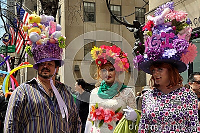 NYC: People at 2014 Easter Parade