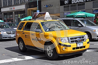 NYC Taxi, yellow cab in New York City