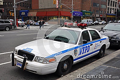 NYPD Ford Crown Victoria Police Car in NYC