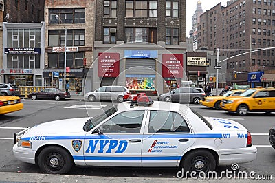 NYPD Ford Crown Victoria Police Car in NYC