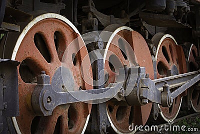 An obsoleted steam locomotive