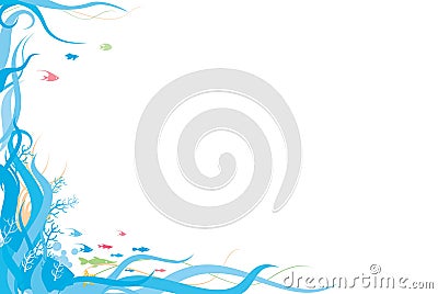ocean border fish background royalty lobster dreamstime