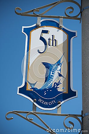 Ocean city sign