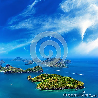 Ocean islands landscape