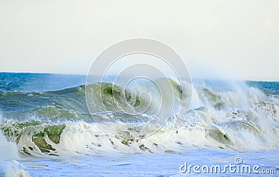 Ocean waves during tropical storm