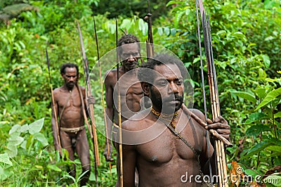 Oceania, Indonesia, Irian Jaya. Korowai tribe.