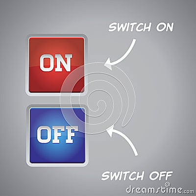 On Off switch button