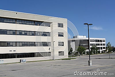 Office building and parking lot
