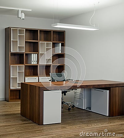 Office interior design. Elegant and luxury.