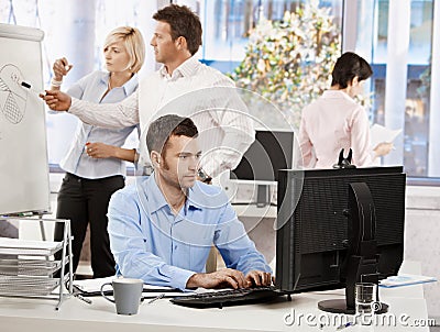 Office life - business people working