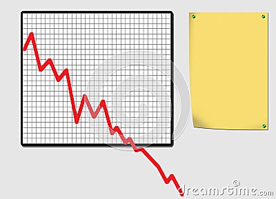 office-noticeboard-downward-graph-poster