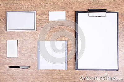 Office supplies with copyspace on the table