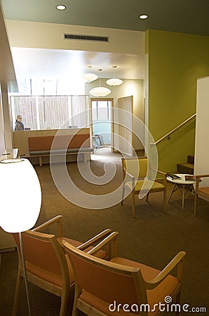 Office waiting room interiors