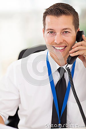 Office worker telephone