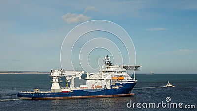 Offshore Supply Ship with Pilot Boat