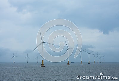 Offshore wind turbines arrays