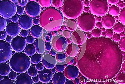 Oil drop and water over colors 20