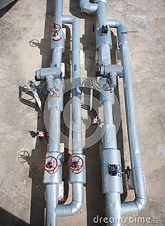Oil gas processing plant pipe line valves