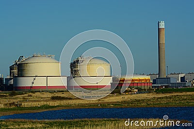 Oil storage tanks