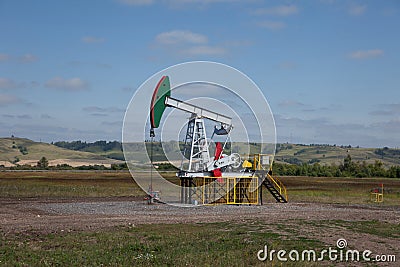 Oil pump. Oil industry equipment.