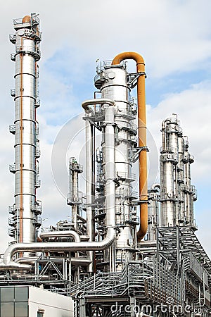 Oil refinery petroleum industry pipelines