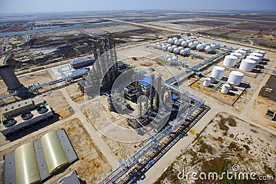 Oil Refinery Tanks