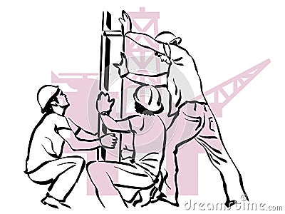 Oil worker