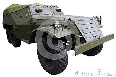 Old armored personnel carrier
