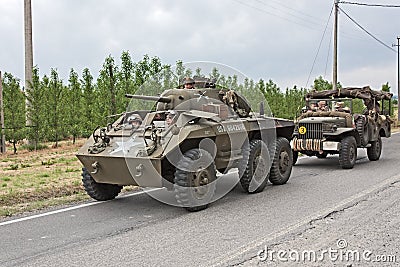 Old armored vehicle