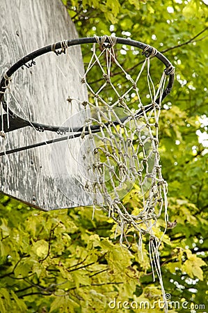 Old basketball net